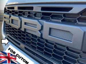 Ford Transit Custom 2018 2021 Raptor Style Front Grill Matte Black